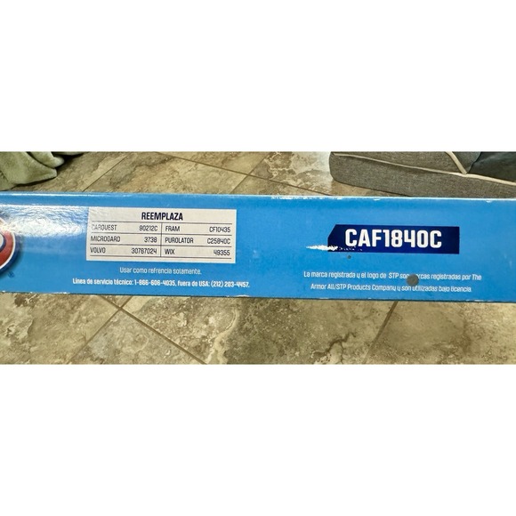 STP Automotive Cabin Air Filter Turbo CAF1840C New In Box NIB - Picture 6 of 13